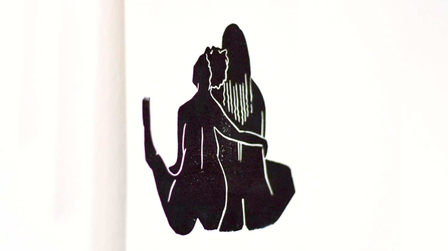 Abgebildet ist der Kunstdruck "Umarmt" von der Marke Labim